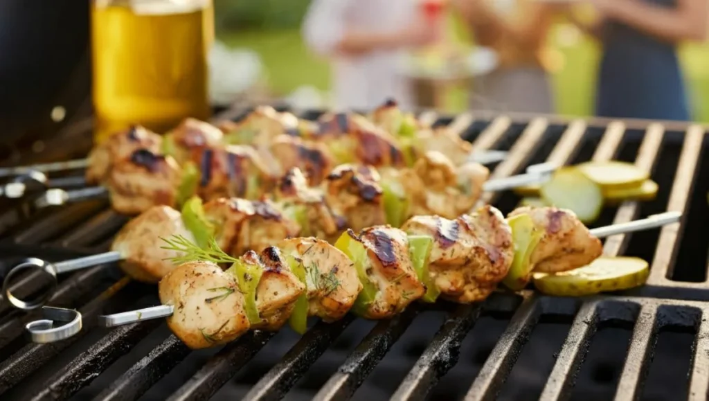 Dill Pickle Chicken Skewers Recipe