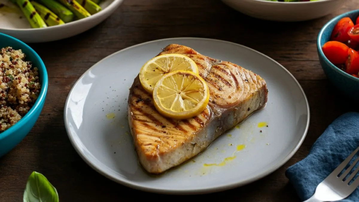 Lemon Garlic Swordfish Recipe
