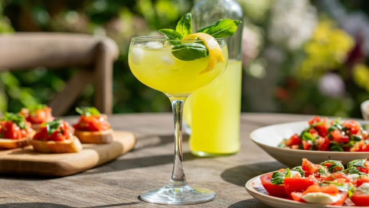 Limoncello Basil Spritz