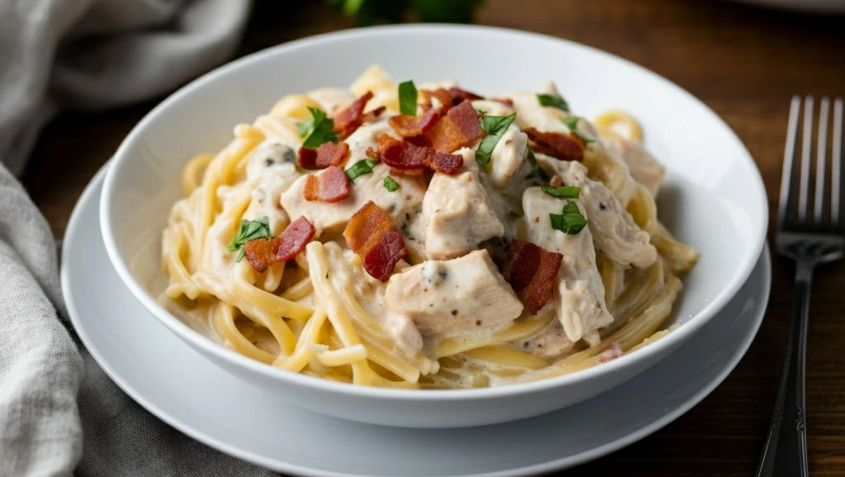 Creamy Chicken Bacon Ranch Pasta Recipe